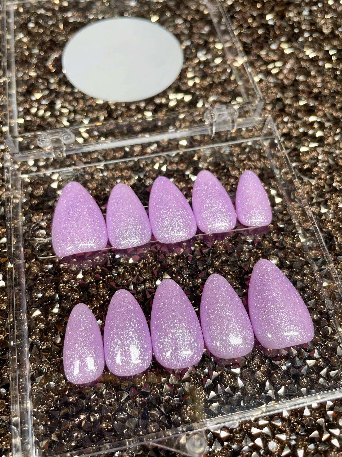 Size Small Premade Purple Glitter Set