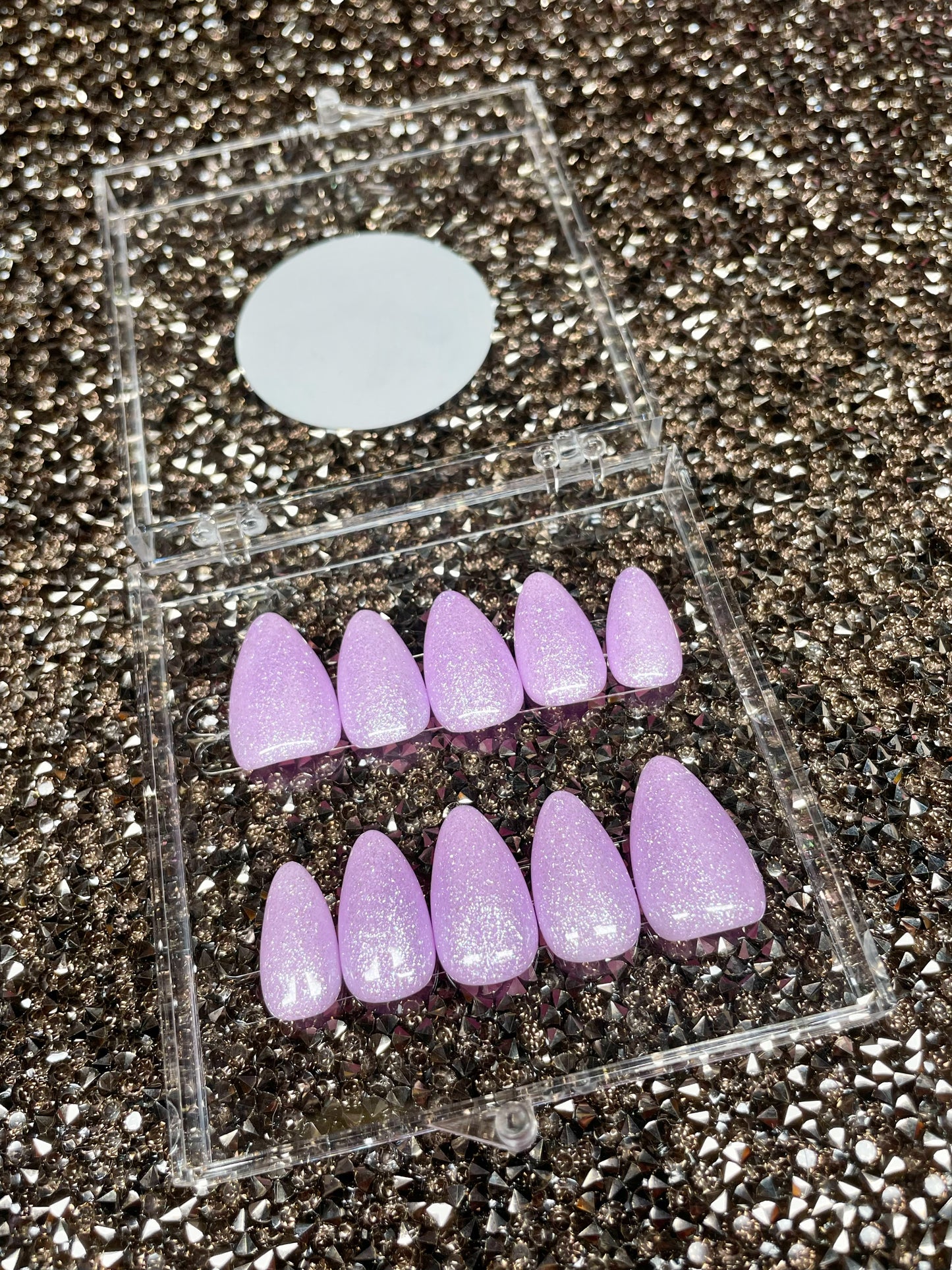 Size Small Premade Purple Glitter Set