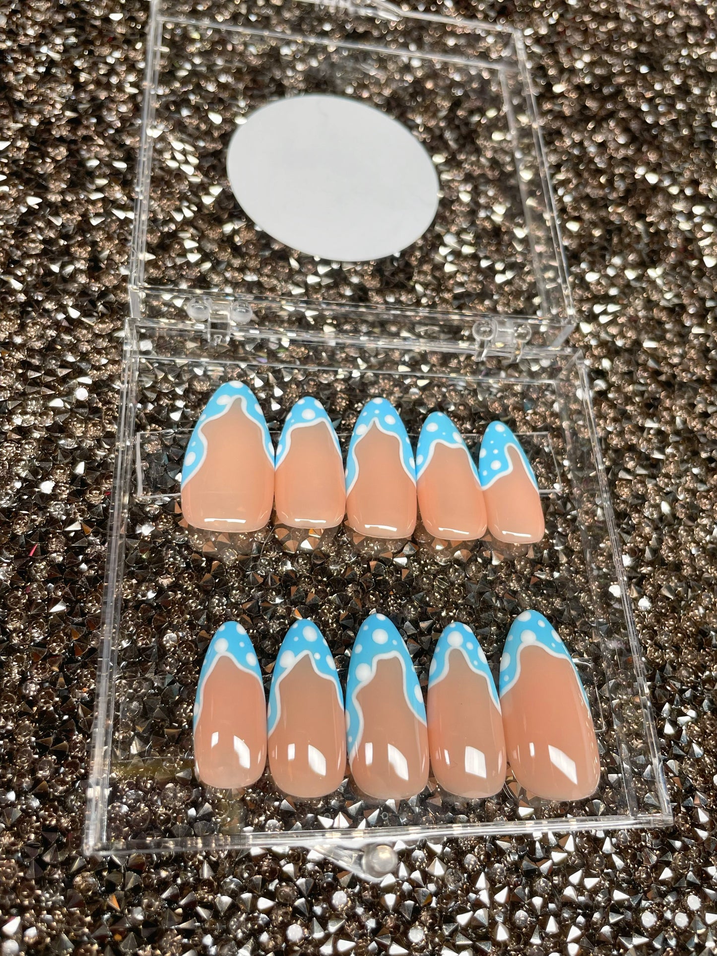 Size Medium Premade Blue Mushie Vibez Set