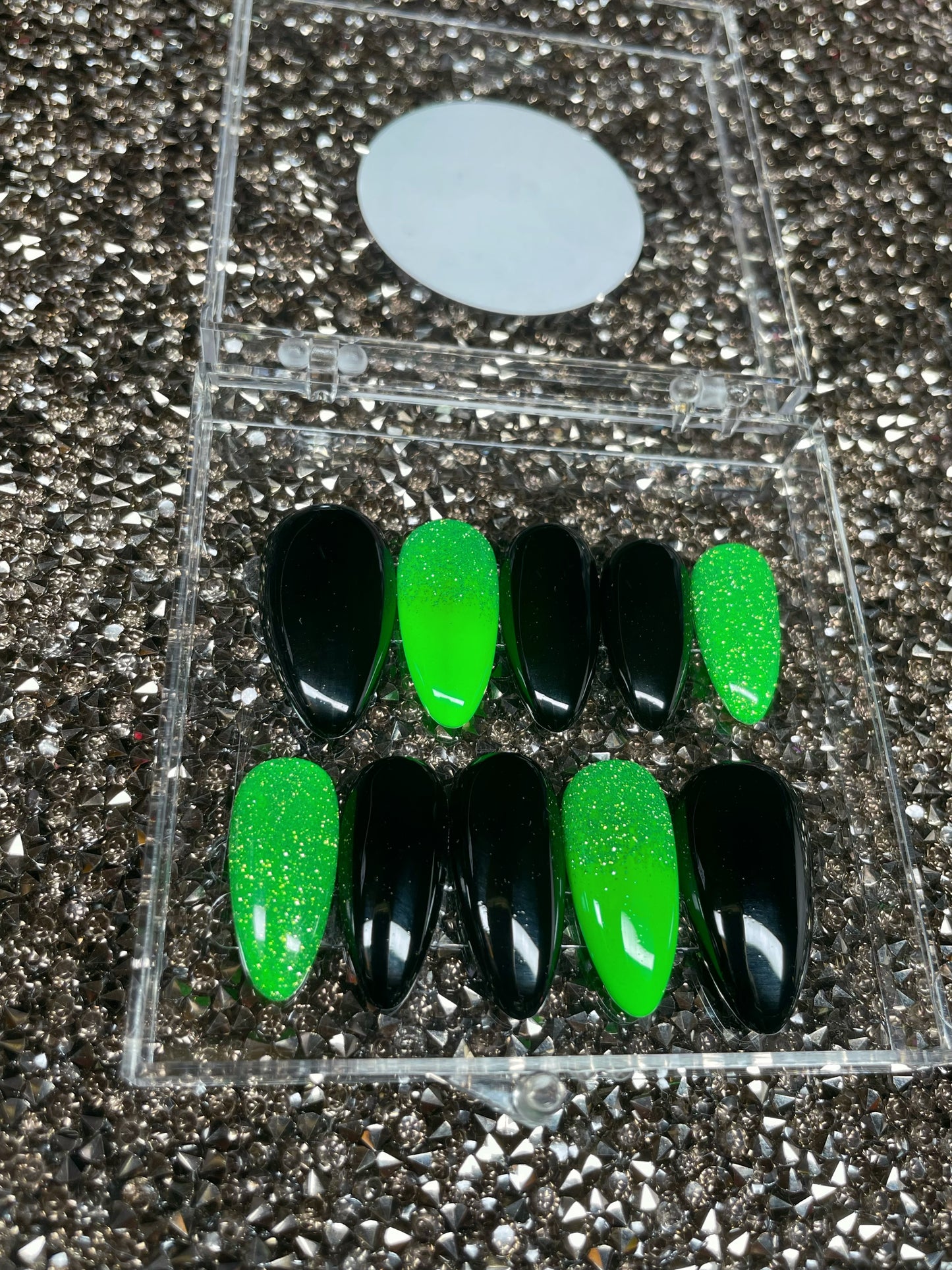 Size Large Premade Green and Black Set