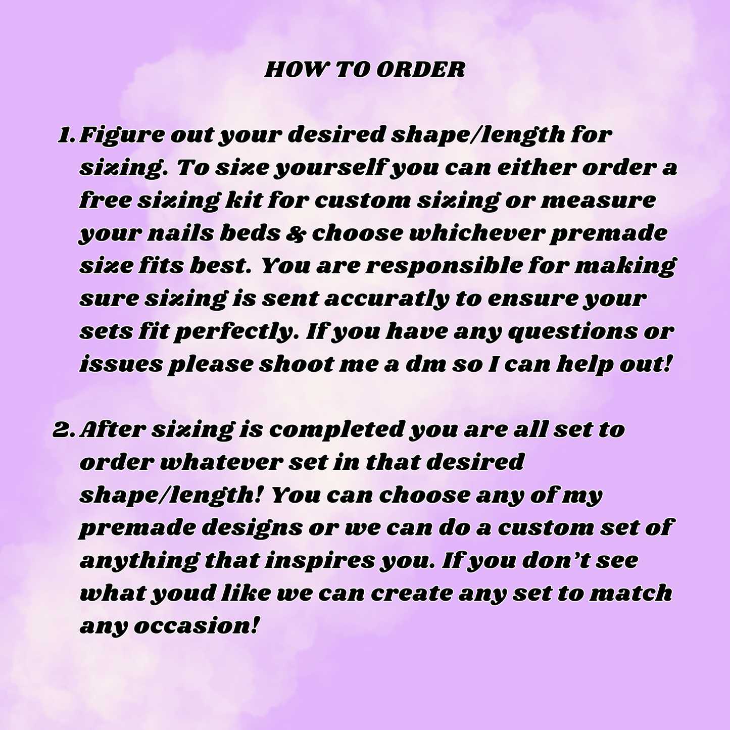 How To Order!