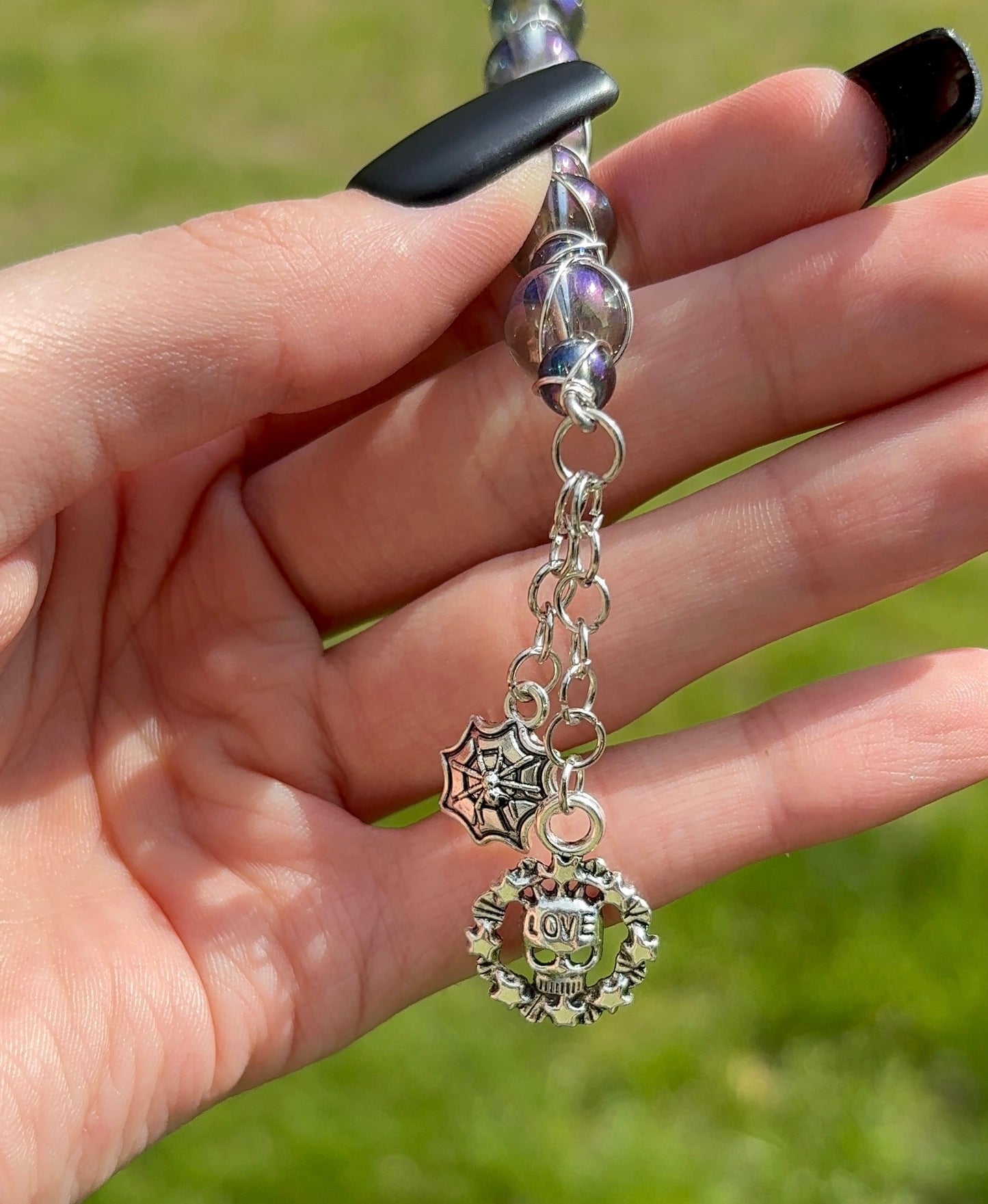 Midnight Aura Wire Wrapped Gripper Large
