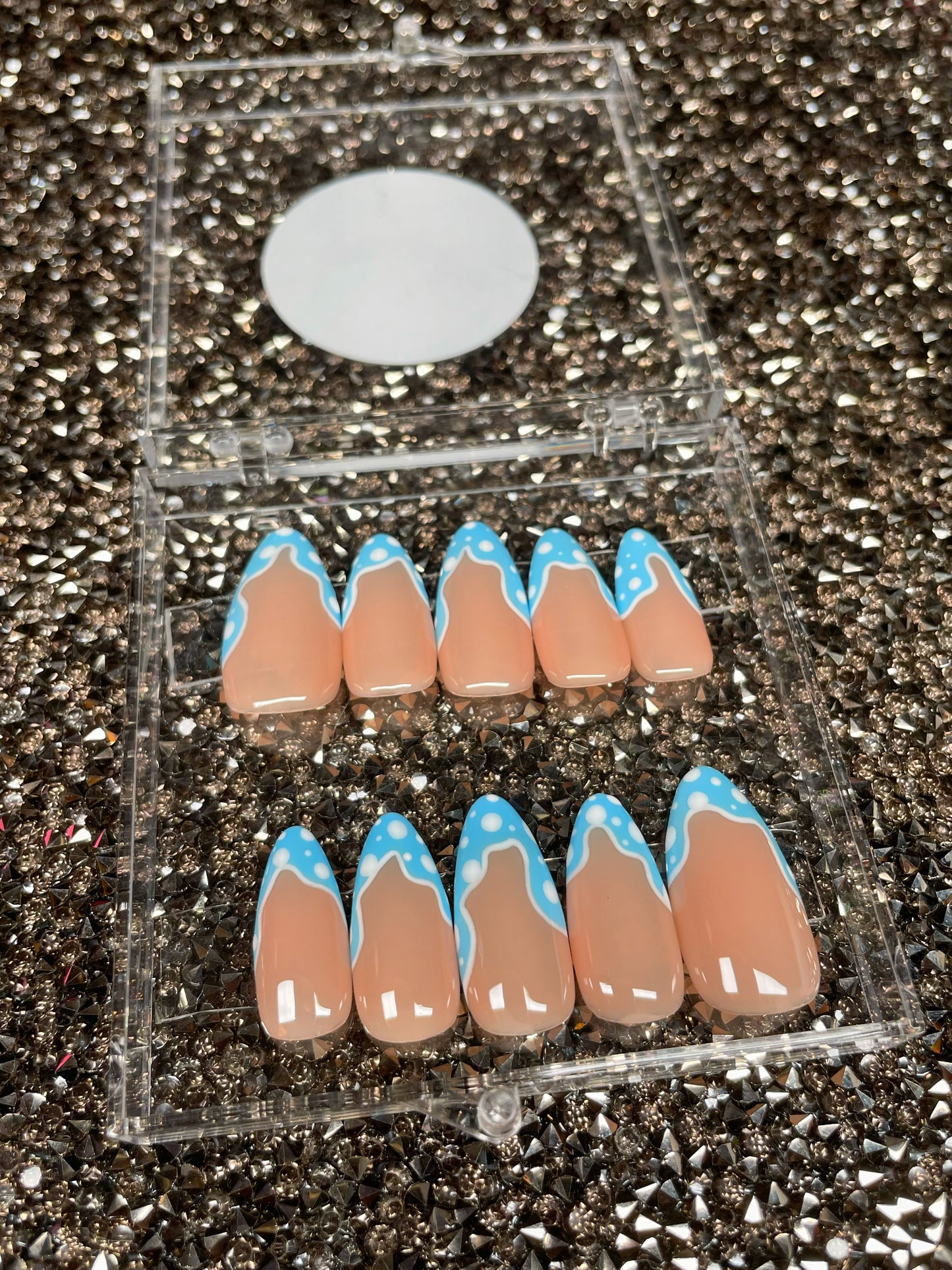 Size Medium Premade Blue Mushie Vibez Set