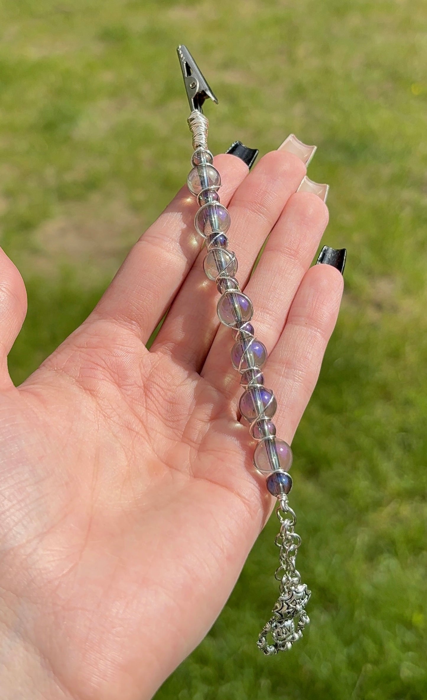 Midnight Aura Wire Wrapped Gripper Large